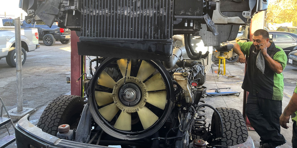 Servicing Vehicle